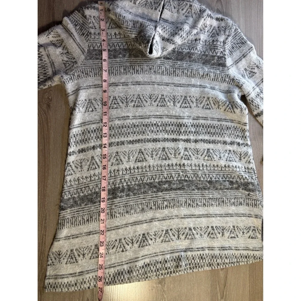 Ali Miles Womens S Geometric Cowl Neck Knit Sweater Top Artsy Boho‎ Resortwear